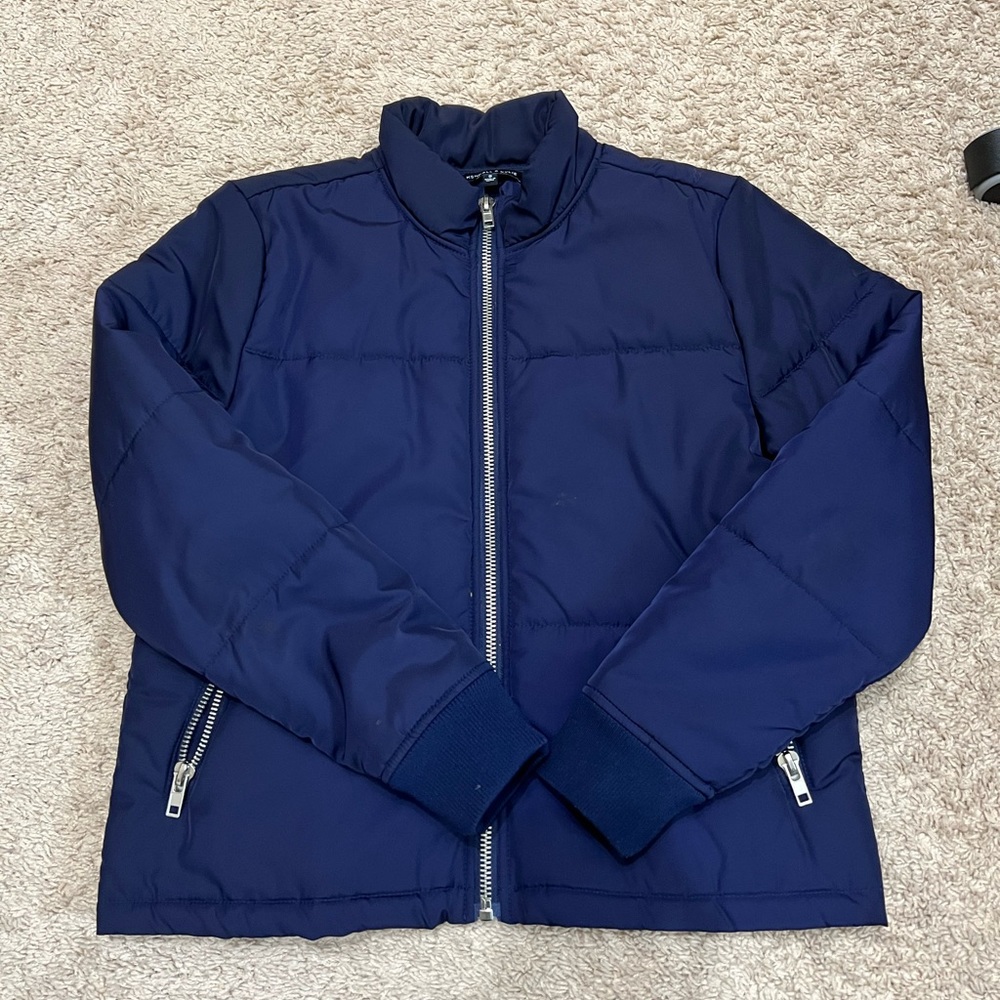 kendall & kylie blue puffer jacket